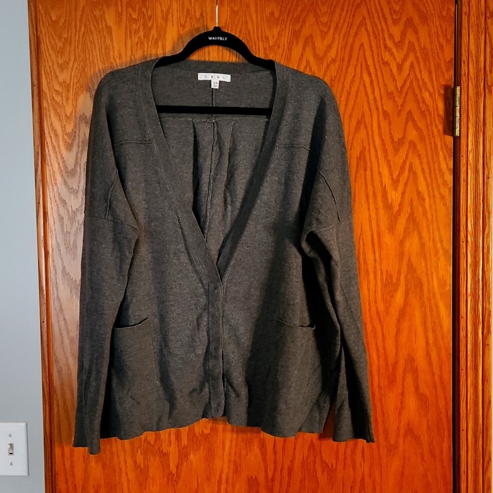 Vintage size sm/med gray cardigan from  sweater from Cabi, in great shape